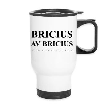 Expression abstraite aux couleurs vives - Tasse isotherme avec poignée - blanc - Devant