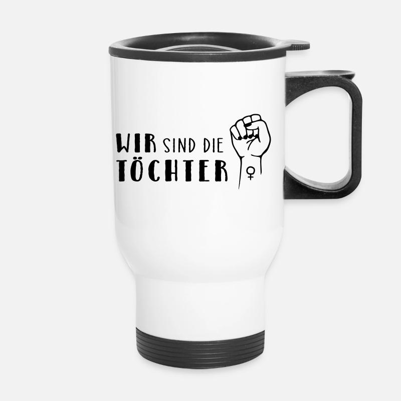 Nous sommes les filles ! - Tasse isotherme avec poignée - blanc