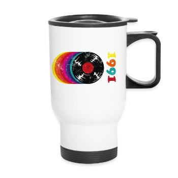 1991 Vintage - Thermobecher mit Tragegriff - Weiß - Vorne