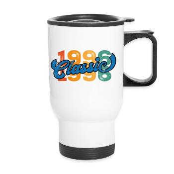 Vintage 1996 - Thermobecher mit Tragegriff - Weiß - Vorne