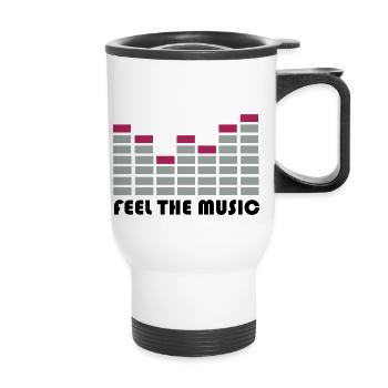 equalizer - Thermobecher mit Tragegriff - Weiß - Vorne