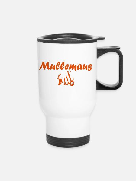 Mullemaus Spruch Spitzname Kosename Geschenk - Thermobecher mit Tragegriff - Weiß