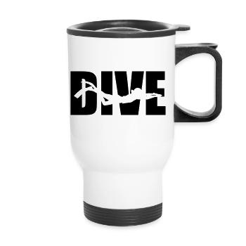 Dive - Thermobecher mit Tragegriff - Weiß - Vorne