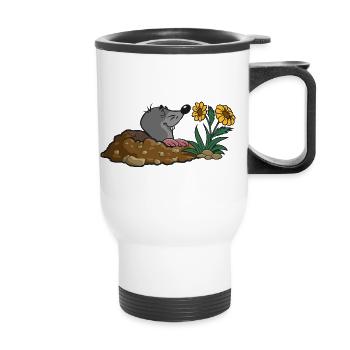Mole earth Mole hail flower smell fragrance sp - Thermal mug with handle - white - Front