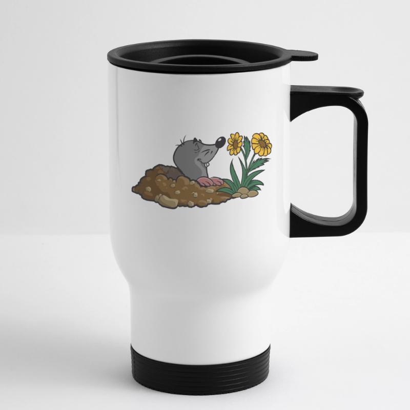 Mole Earth Mole Grêle Fleur Odeur Parfum Sp Tasse isotherme avec poignée