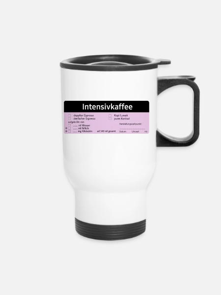Intensivkaffee - Thermobecher mit Tragegriff - Weiß