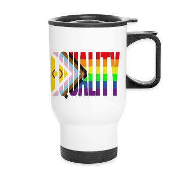 Equality - Thermobecher mit Tragegriff - Weiß - Vorne