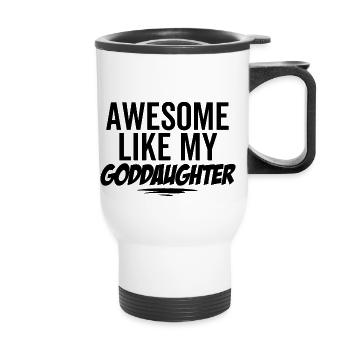 Génial comme ma filleule - Tasse isotherme avec poignée - blanc - Devant