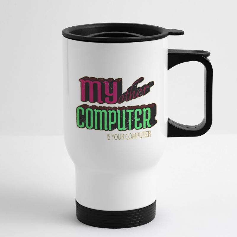 Present Hacking Coding Hacking Computer Thermal mug with handle