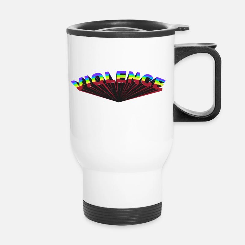VIOLENCE - Tasse isotherme avec poignée - blanc
