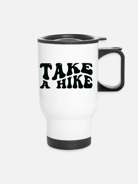 Take A Hike - Thermobecher mit Tragegriff - Weiß