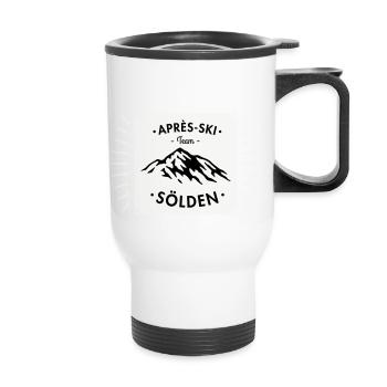 Après-Ski Sölden - Thermal mug with handle - white - Front
