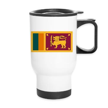 Sri Lanka - Thermobecher mit Tragegriff - Weiß - Vorne