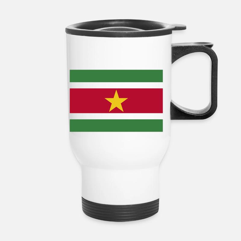 Suriname - Thermal mug with handle - white