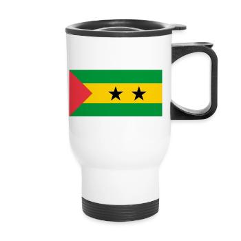 São Tomé-et-Príncipe - Tasse isotherme avec poignée - blanc - Devant