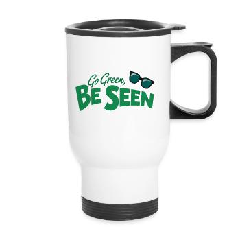 Go Green Be Lakes Conservation de la nature Protection de l’environnement - Tasse isotherme avec poignée - blanc - Devant