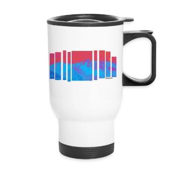 Jacaranda Mountain Heat - Thermal mug with handle - white - Front