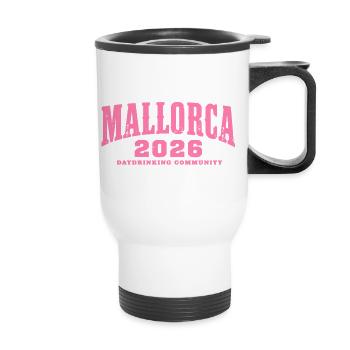 Communauté de daydrinking de Malle 2026 - Tasse isotherme avec poignée - blanc - Devant