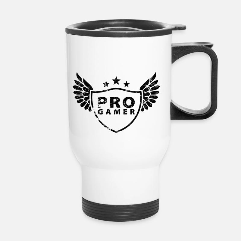 progamer - Thermobecher mit Tragegriff - Weiß