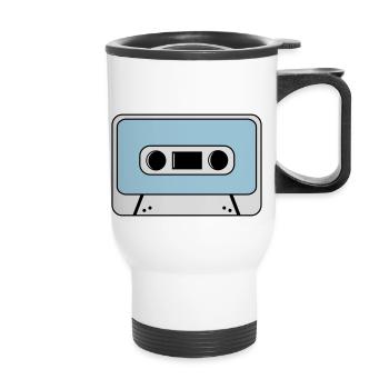 cassette - Tasse isotherme avec poignée - blanc - Devant