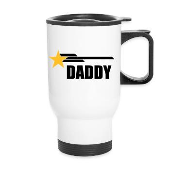 Daddy - Thermal mug with handle - white - Front