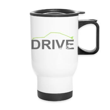 Drive Luftgekühlt Mythos - Thermobecher mit Tragegriff - Weiß - Vorne