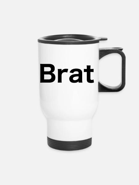 Brat - Thermobecher mit Tragegriff - Weiß