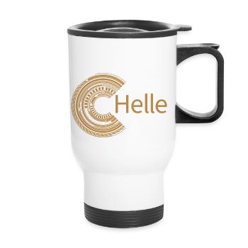 For Helle - Thermal mug with handle - white - Front