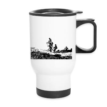 bmx - Tasse isotherme avec poignée - blanc - Devant
