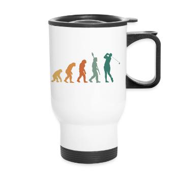 Evolution Golf Retro - Thermobecher mit Tragegriff - Weiß - Vorne