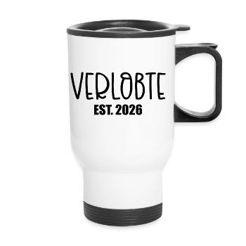 Verlobung Verlobte 2026 - Thermobecher mit Tragegriff - Weiß - Vorne