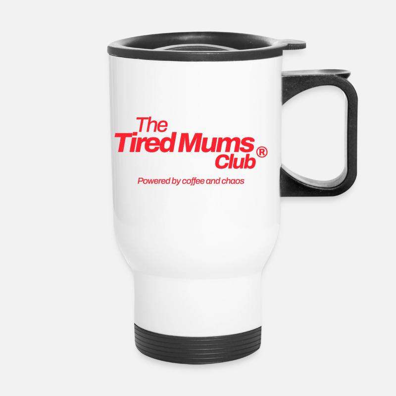 Lustiges Mama Oma Muttertag Geschenk Design Humor - Thermobecher mit Tragegriff - Weiß