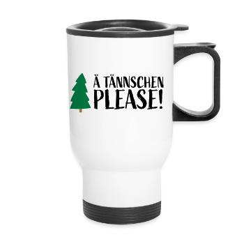 Xmas Denglish - Ä TÄNNSCHEN PLEASE! - Thermal mug with handle - white - Front