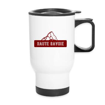 Haute Savoie Montagne - Tasse isotherme avec poignée - blanc - Devant