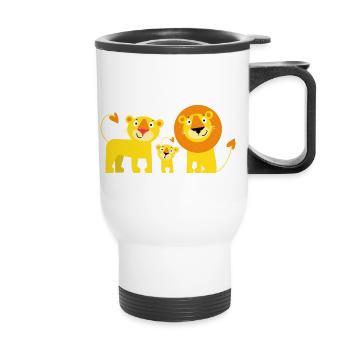 Family Sunshine1 - Thermal mug with handle - white - Front