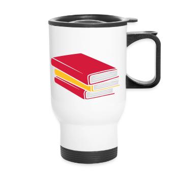 Concevoir des bandes dessinées empilées - Tasse isotherme avec poignée - blanc - Devant