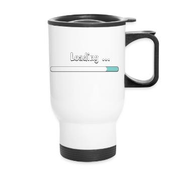 Loading...T-Shirt - Thermal mug with handle - white - Front