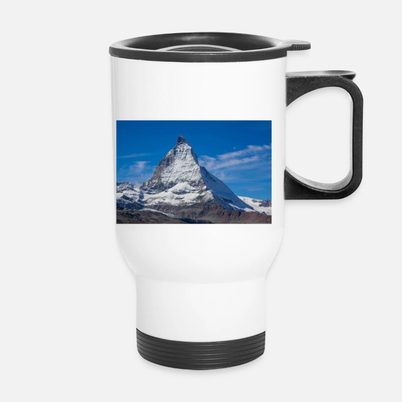 Matterhorn - Thermal mug with handle - white