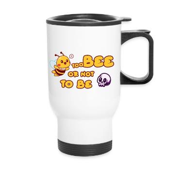 Too Bee or not to Be - Tasse isotherme avec poignée - blanc - Devant