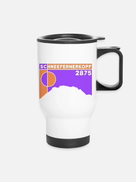 Schneefernerkopf Souvenir Andenken Geschenk - Thermobecher mit Tragegriff - Weiß