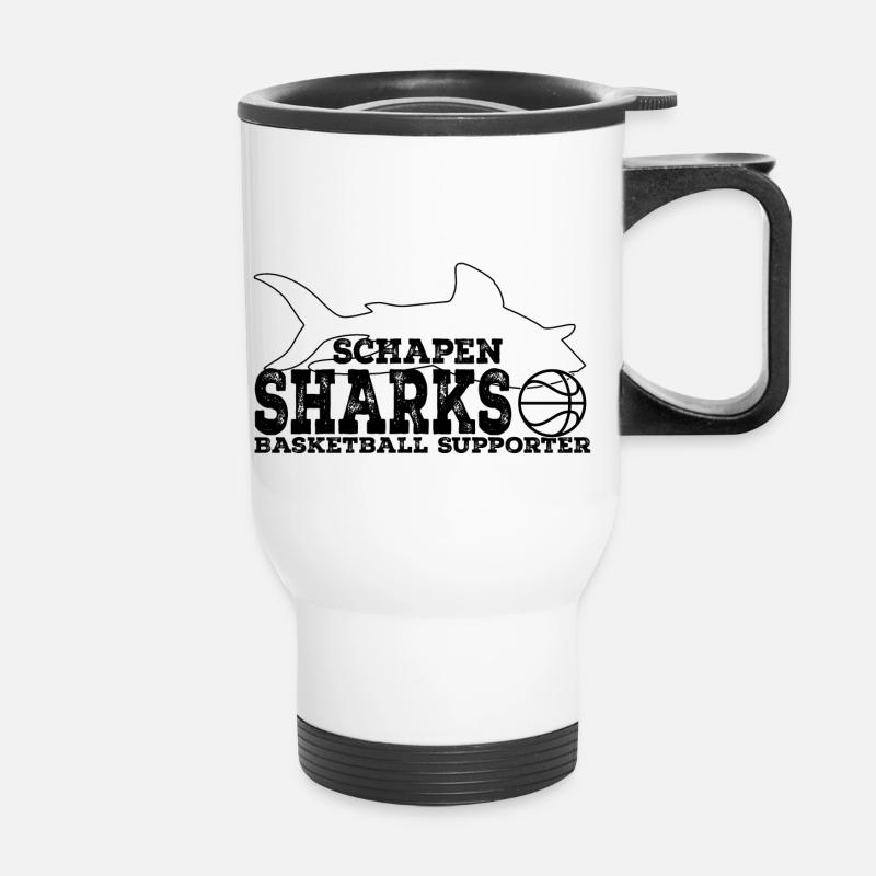 Sharks Supporter WHITE Rust - Thermal mug with handle - white