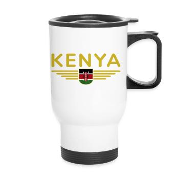 Nairobi Design für Kenia-Liebhaber - Thermobecher mit Tragegriff - Weiß - Vorne