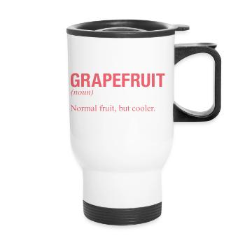 GRAPEFRUIT Pampelmuse - Thermobecher mit Tragegriff - Weiß - Vorne