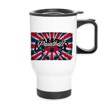 Fusion Jack, Paintball unite flag - Thermal mug with handle - white - Front