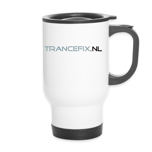 trancefix text - Thermal mug with handle