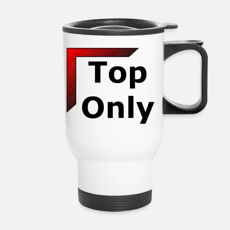 Top Toplane Only LOL - Tasse isotherme avec poignée - blanc