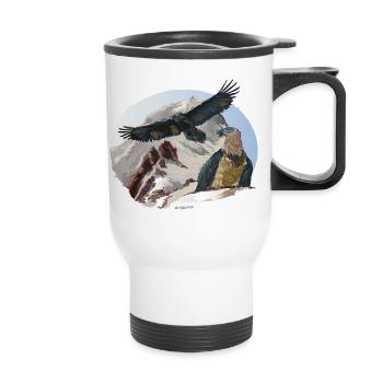 Baret Vulture National Park Berchtesgaden - Thermal mug with handle - white - Front