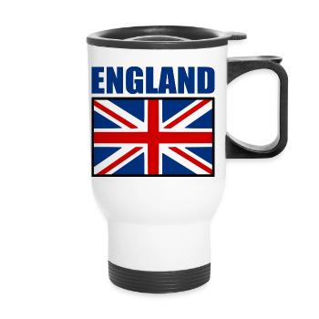 England - Thermobecher mit Tragegriff - Weiß - Vorne