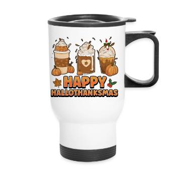Hallothanksmas Coffee Halloween Christmas - Thermal mug with handle - white - Front
