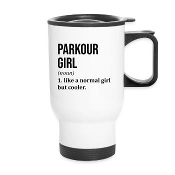 Parkour - Tasse isotherme avec poignée - blanc - Devant